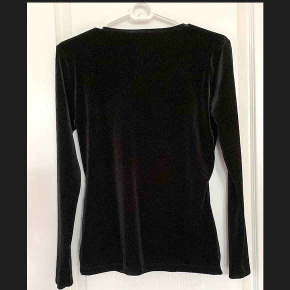 NWT J. CREW VELVET WRAP TOP - Picture 3 of 5